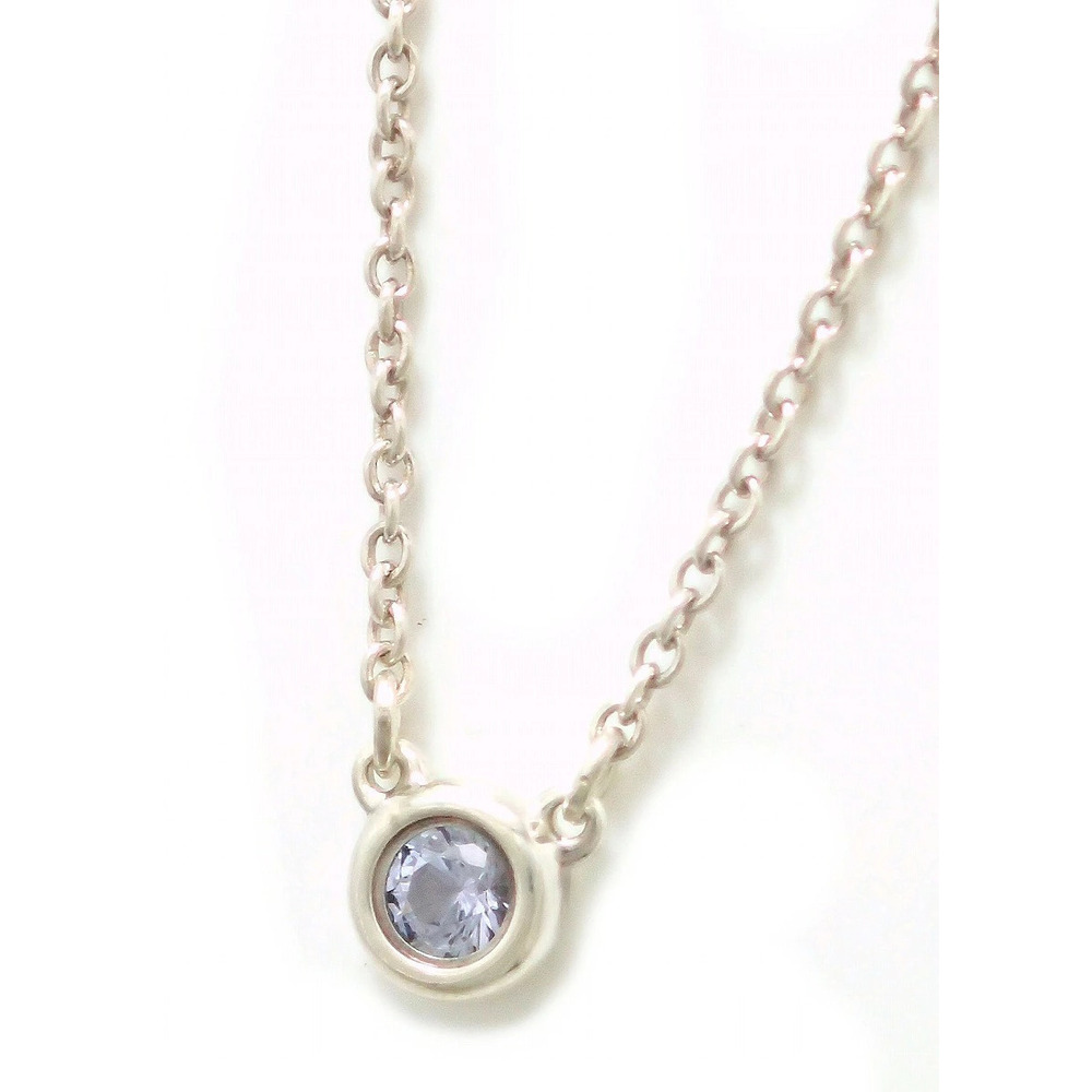TIFFANYCo Tiffany By the Yard Necklace Silver Tanzanite